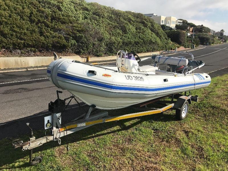 Rubber Duck - Gemini 5.05 & 90Hp Yamaha complete with Breakneck trailer. - Excellent Condition