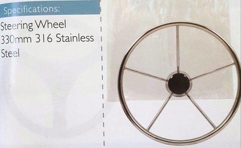 STAINLESS STEEL BOAT STEERING WHEEL B5-109-13 R 1099.00