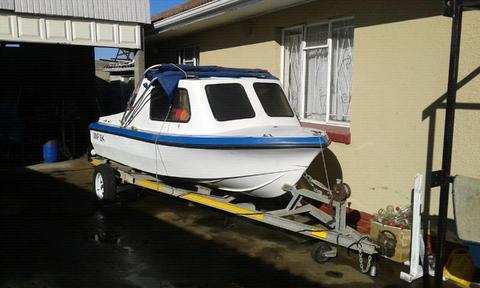 4.2m cabin boat with 55hp motor
