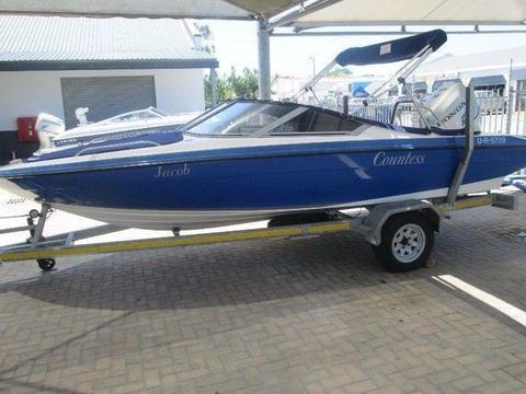 Countess 190 with a Honda BF150 hp Four stroke engine