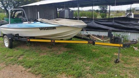 Boat with trailer