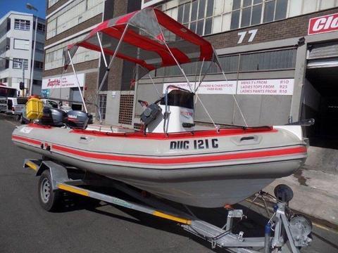 Super Duck 540 2x 40Hp Yamaha Enduro 2 stroke motors