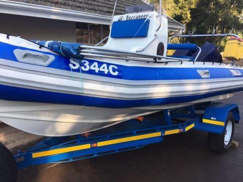 5,5m Buccaneer with twin 85hp Yamaha motors