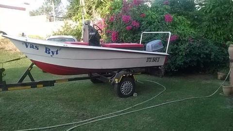 For sale is a 14.6 ft trim craft ski -vee or swop for bakie or car