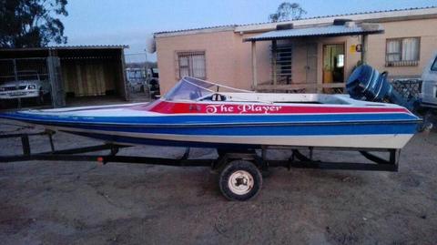 Speed boat with 50hp mercury