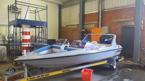 Yamaha 140 motor boat