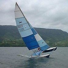 Halcat sailing boat and trailer- great condition