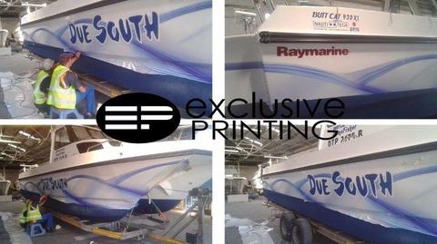 Boat Signage Branding Wrapping