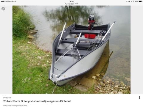 Porta bote 12ft 5inches (folding boat)