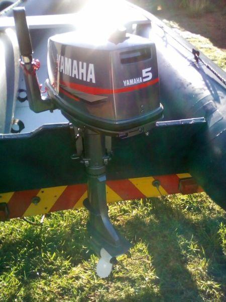 Rubberduck Buccaneer 260 with 5 HP Yamaha outboard motor 2010 model