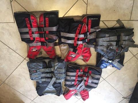 Pre- owned ski life jackets