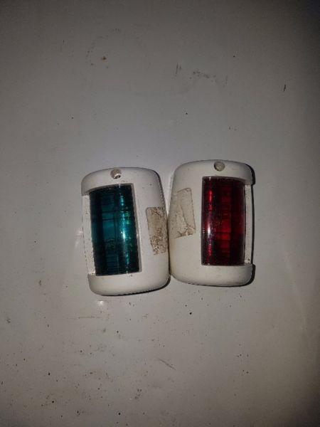 For Sale Green and Red Navigation Light Set