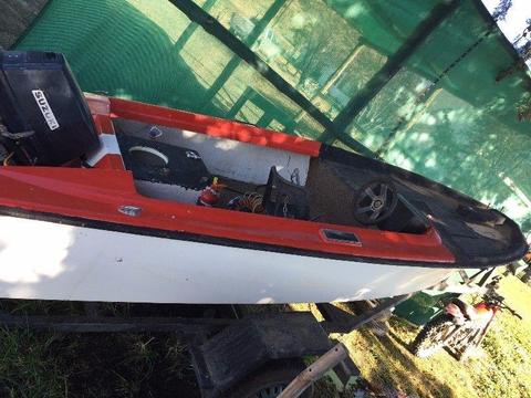 Boat with 25hp motor