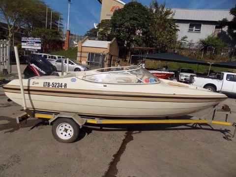 Raven elite 17 ft - 125 hp Mercury trim & tilt
