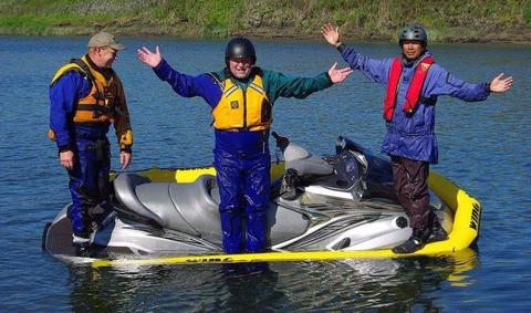 Jet Ski Fishing rapid fitment buoyancy pontoons