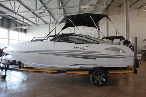 Style 200 with 200 Hp Evenrude ETEC engine