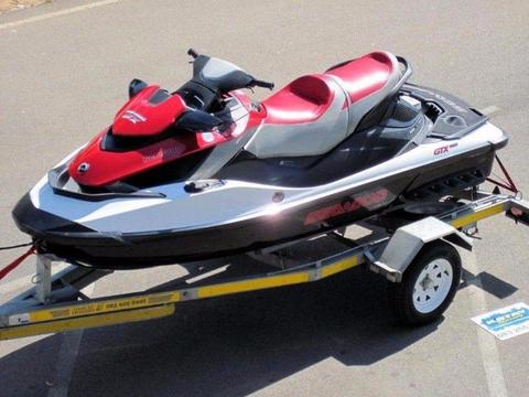 2010 Seadoo GTX 215 HP Supercharged Rotax 4 Tec with IBR and IS