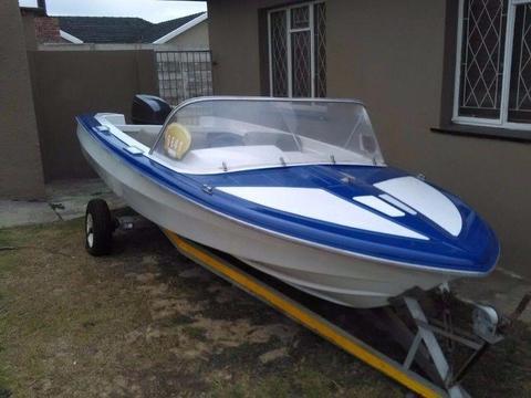 Small speedboat 60hp