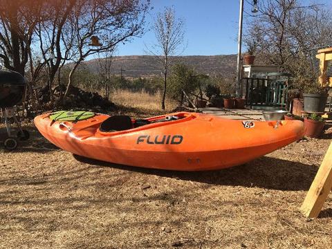 Whitewater Kayak - Fluid - Solo Expedition - Orange