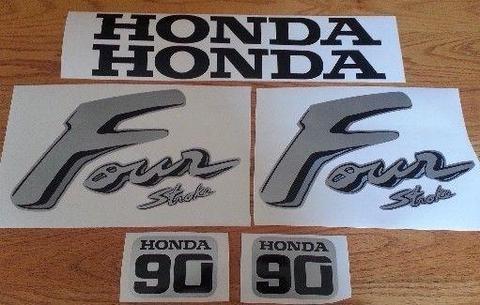 Honda four stroke 90 HP outboard decals stickers graphics sets