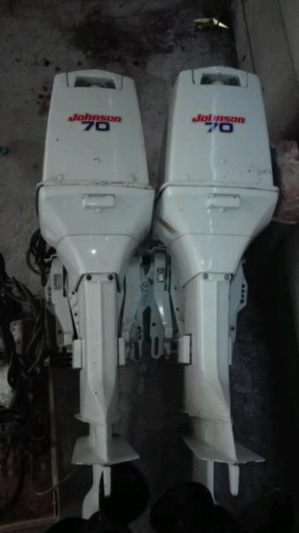 2x Johnson Outboard motors for sale