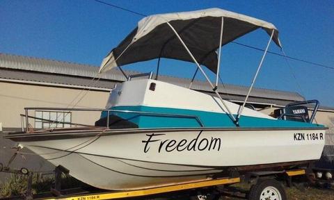 14ft6 Z Craft Stinger with 85HP Yamaha-boat fully rebuilt in excellent condition on licensed trailer