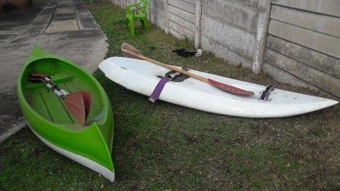 Canoe, Paddle Ski and 3 oars'