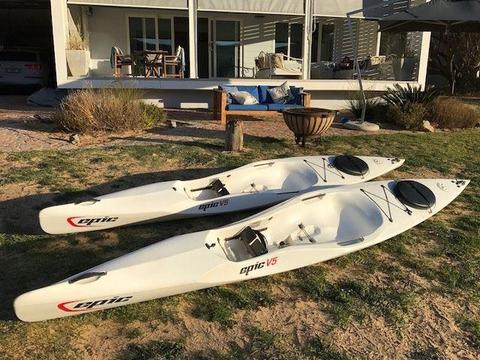 KAYAK EPIC V5 x 2 WITH BACK REST FOR SALE Urgent
