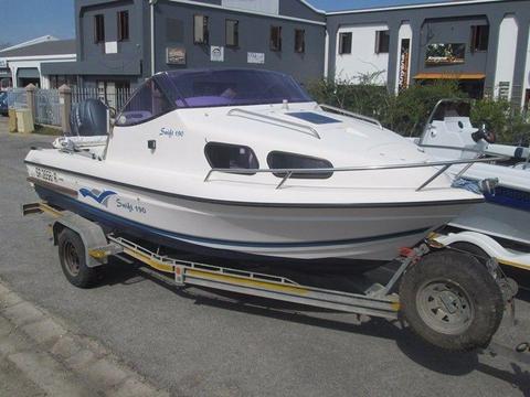 Mallards Swift 190 Cabin with 115HP Yamaha 4 Stroke