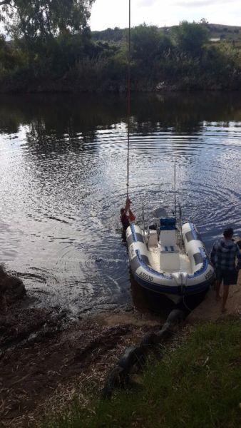 5.1 m Falcon Rubber Duck with 75hp Mariner