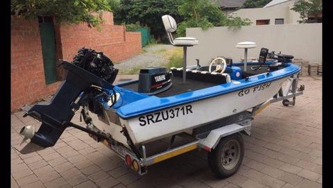 Bay Bass Boat and road trailer Great Value