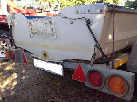 3m Crest Rider Boat and registered trailer for sale
