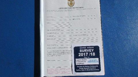 Boat Seaworthy Certificate SAMSA ( Survey / C O F)