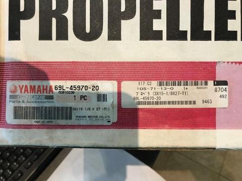Yamaha Vmax series 27 pitch prop