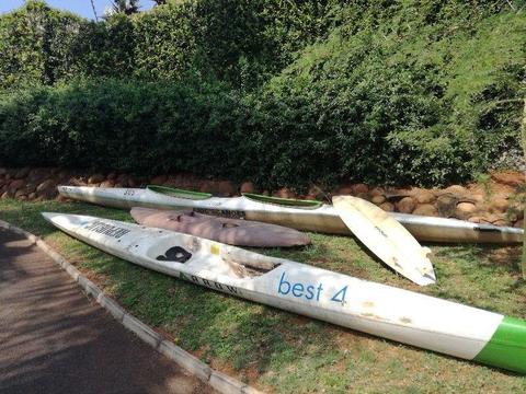 Kayaks & surfboard
