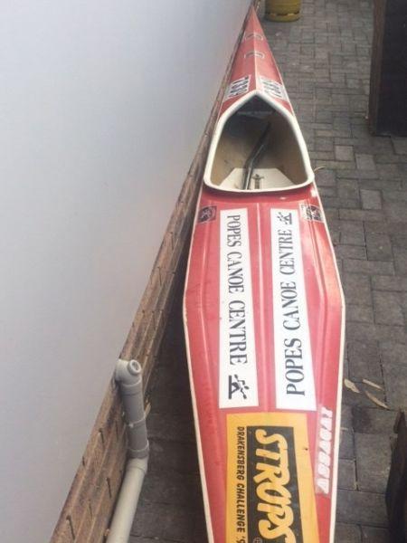 Popes canoe Assagai K1 for sale