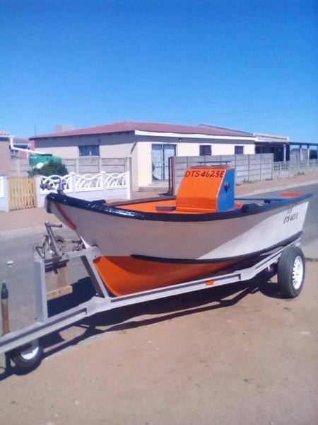 Fishing boat and trailer for sale