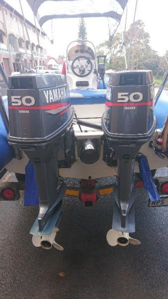 Rubber Duck with 2x50 yamaha motors