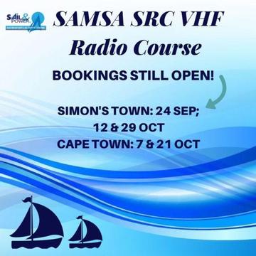 Marine Radio Course 24 September in Simon's Town and in Cape Town on the 7th of October