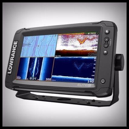 LOWRANCE ELITE 9TI WITH TOTAL SCAN TRANSDUCER