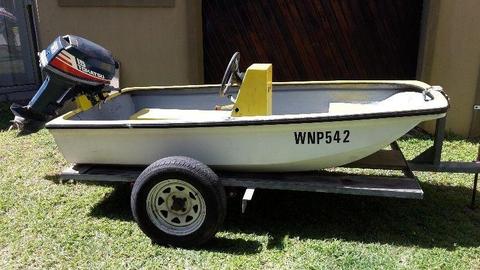3m Spider / Cathedral hull / triple hull boat with 15hp Tohatsu for sale