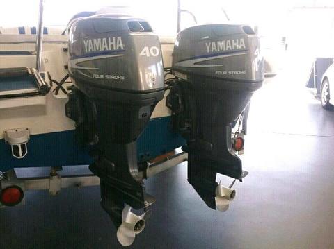 2x40Hp Yamaha fourstrokes