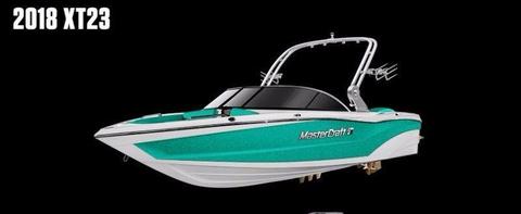 2018 MasterCraft XT23 Wakeboard, Surf and Ski boat on trailer
