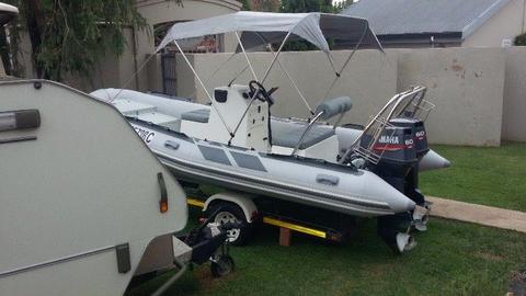 Boat Canopy and Johnson Boat Motor For Sale