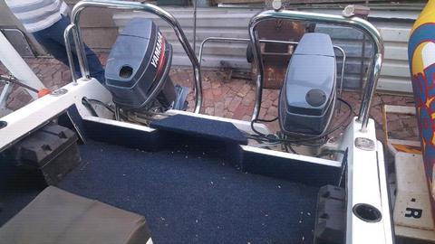 Z craft 2x50 hp yamaha outboards