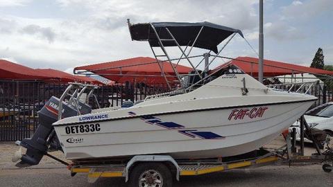 King cat 16.6ft with 2x60hp Yamaha’s