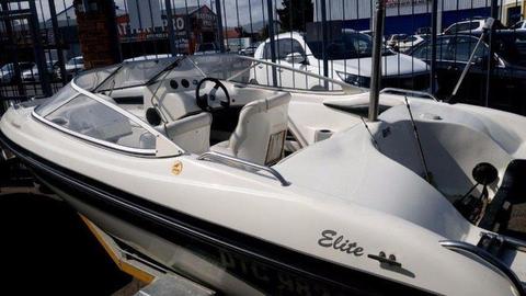 Raven Elite 17 ft Boat on Trailer