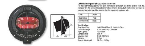 For Sale New Compass Navigator BN-202 Bulkhead Mount