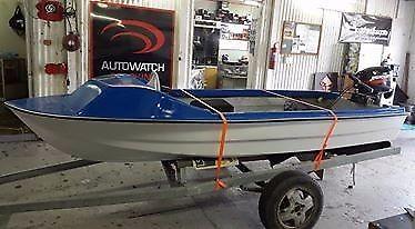 newly rebuilt 3.5m river boat with new trailer