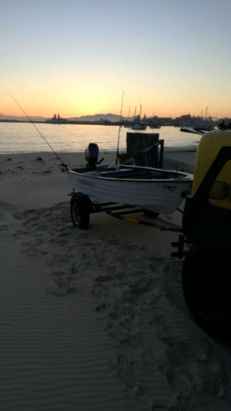 3.3m NAUTICUS FISHING BOAT WITH 4HP MARINER IN EXCELLENT CONDITION